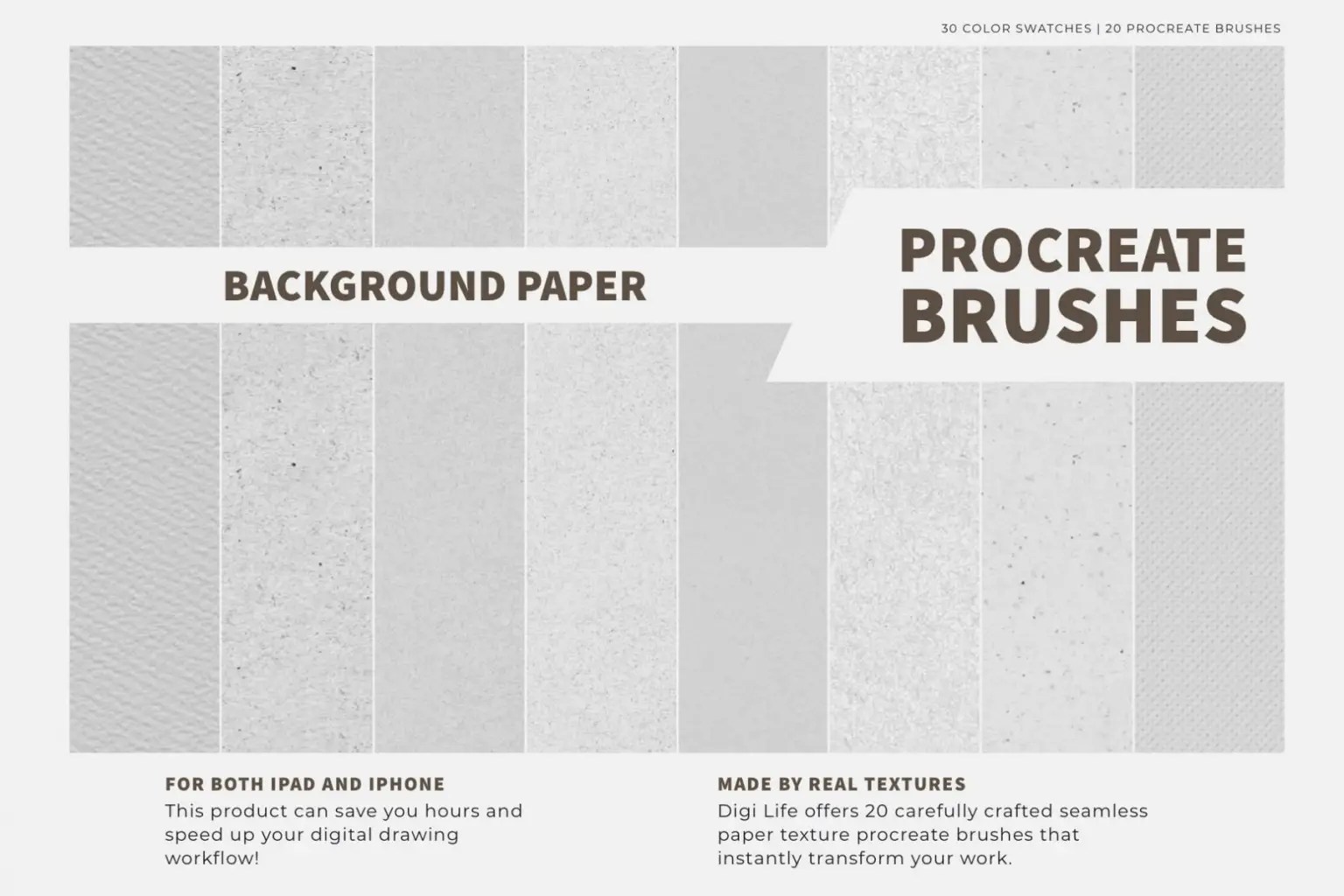 25+ Best Paper Texture Brushes for Procreate JUST™ Creative