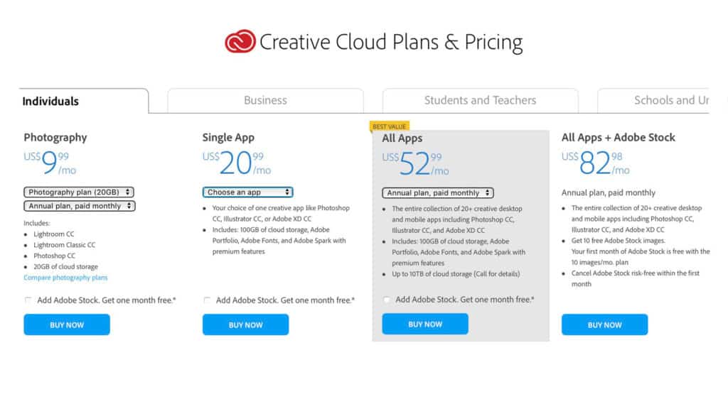 Download Adobe Free or Subscribe to Creative Cloud