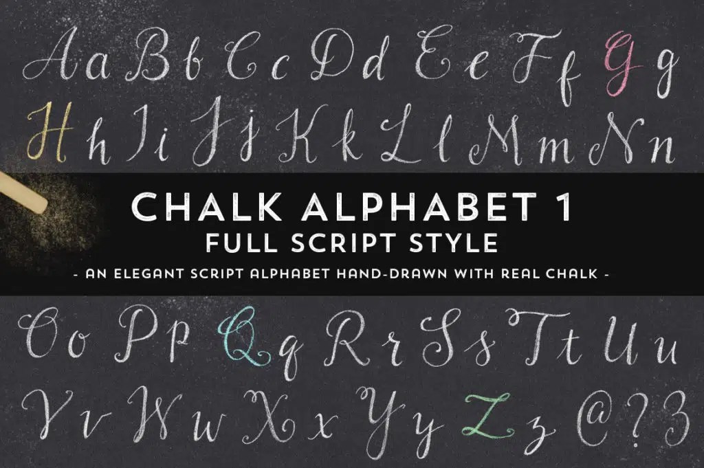 30+ Best Chalk Fonts & Chalkboard Fonts