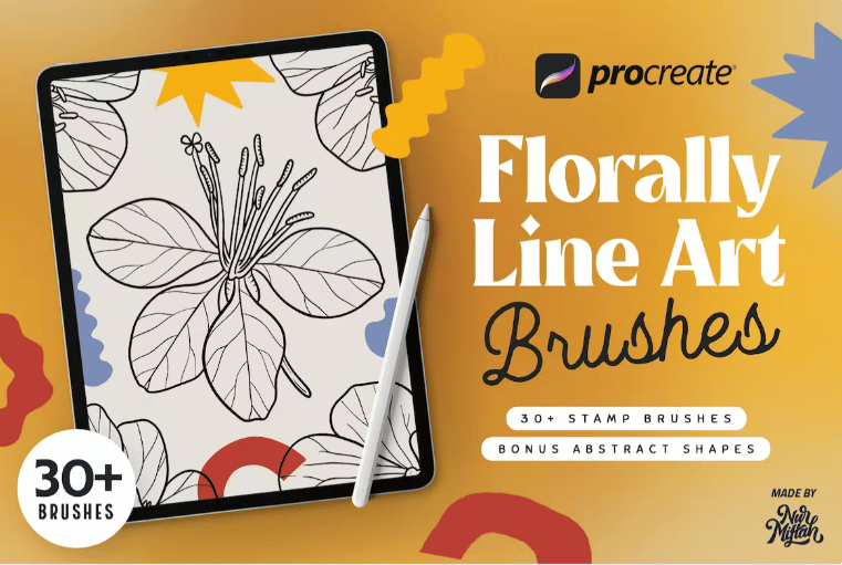 20+ Best Procreate Brushes for Line Art