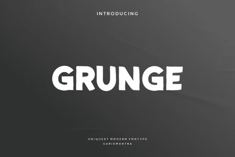 40+ Best Grunge Fonts for Design Projects