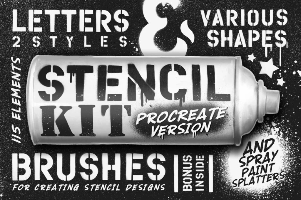 17+ Best Spray Paint Brushes for Procreate in 2024