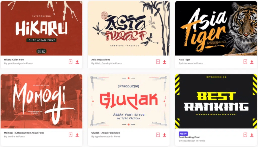 30+ Best Asian Fonts for Oriental Designs