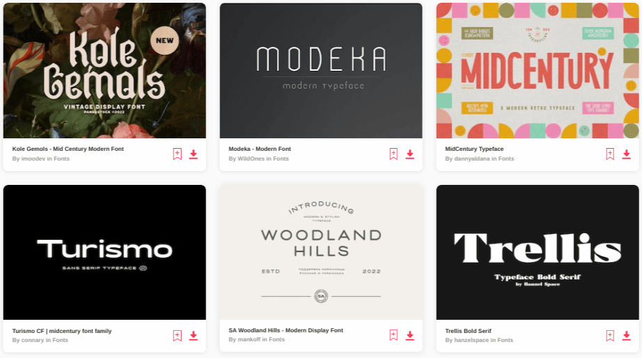 15+ Best MidCentury Modern Fonts for Stylish Design