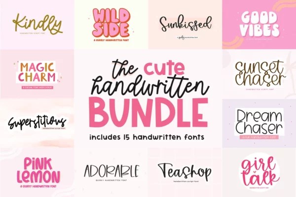 45+ Best Cute & Charming Fonts
