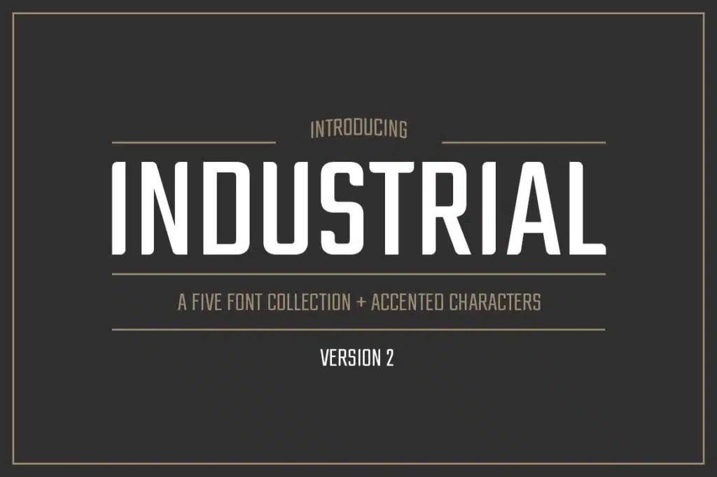 30+ Best Industrial Fonts for 2024 (Top Picks)
