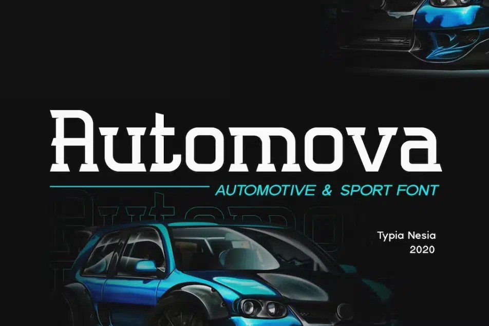 Automotive Fonts Top 20+ Picks for Swift Designs