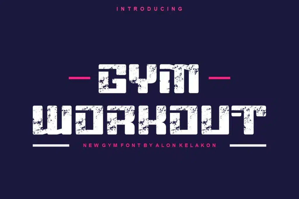 20+ Best Gym Fonts for Athletic Sporty Designs in 2024