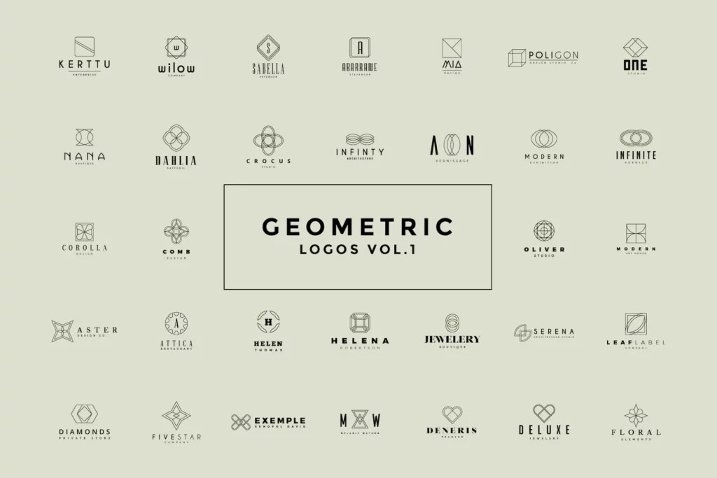 25+ Best Geometric Logo Templates for Clean Designs