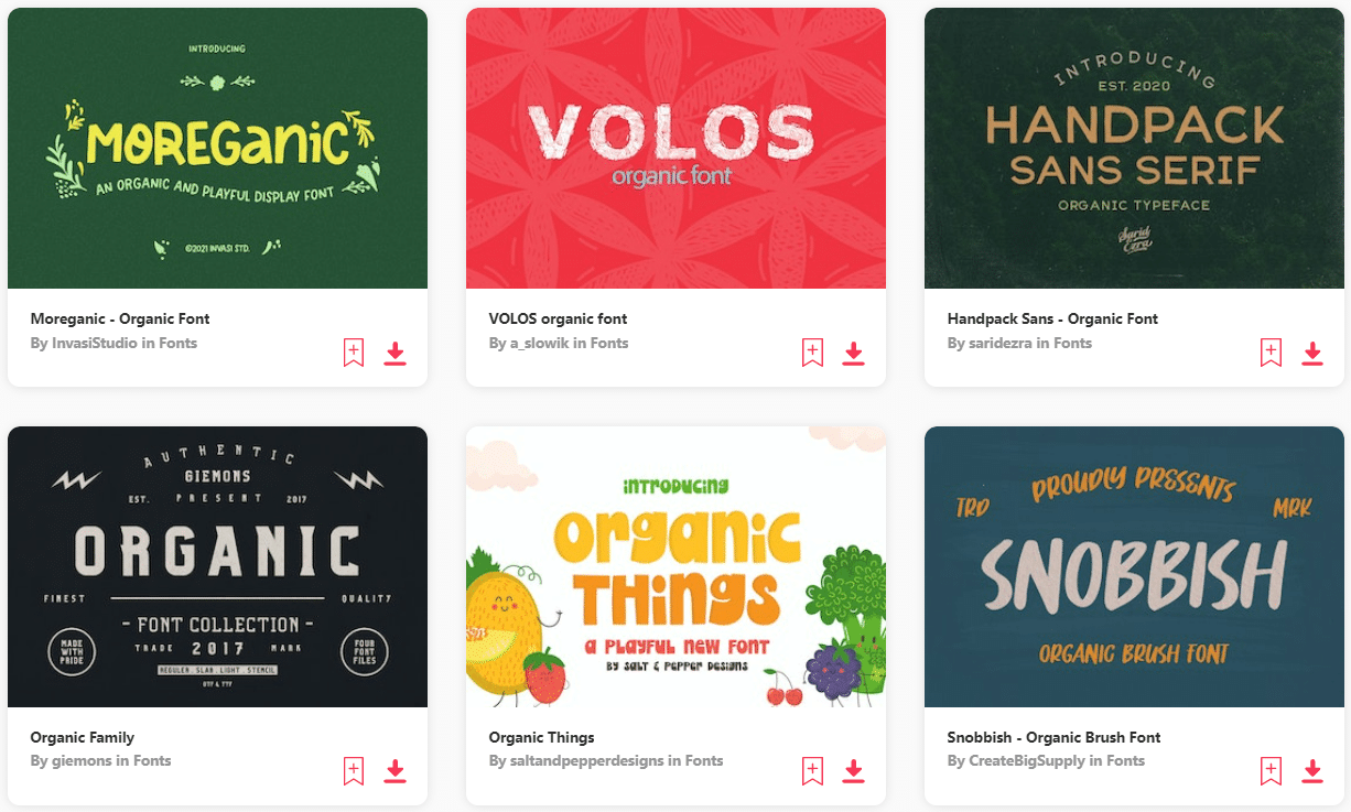 30+ Best Organic Fonts for NatureInspired Designs