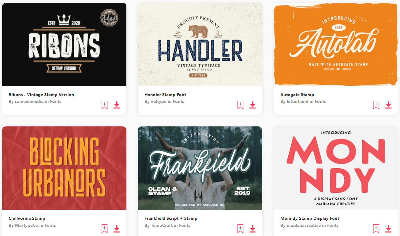 15+ Best Stamp Fonts For Your Vintage Projects