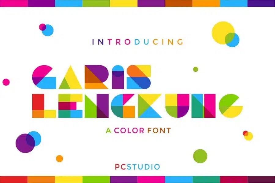 20+ Bold Color Fonts for Vibrant Designs