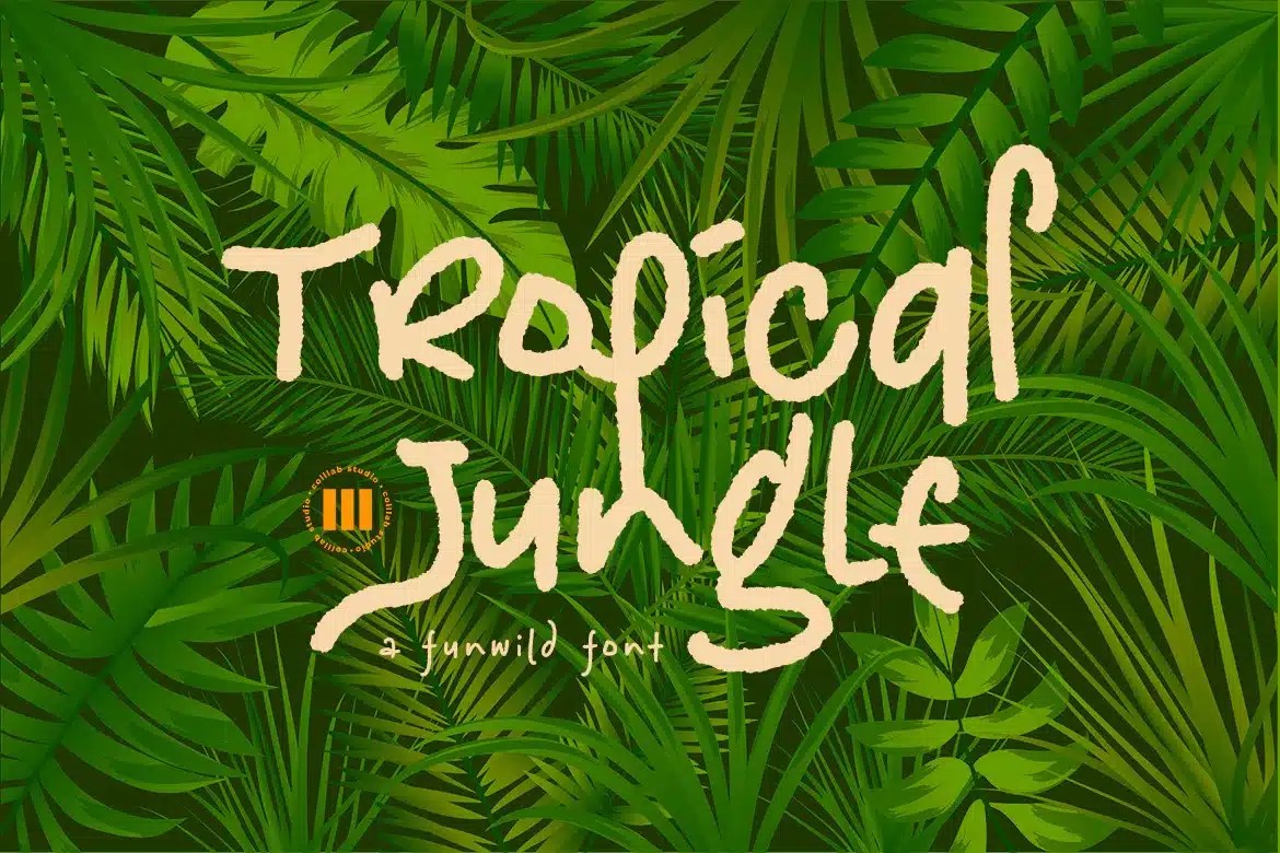 22+ Lush Jungle Fonts for Wild Designs