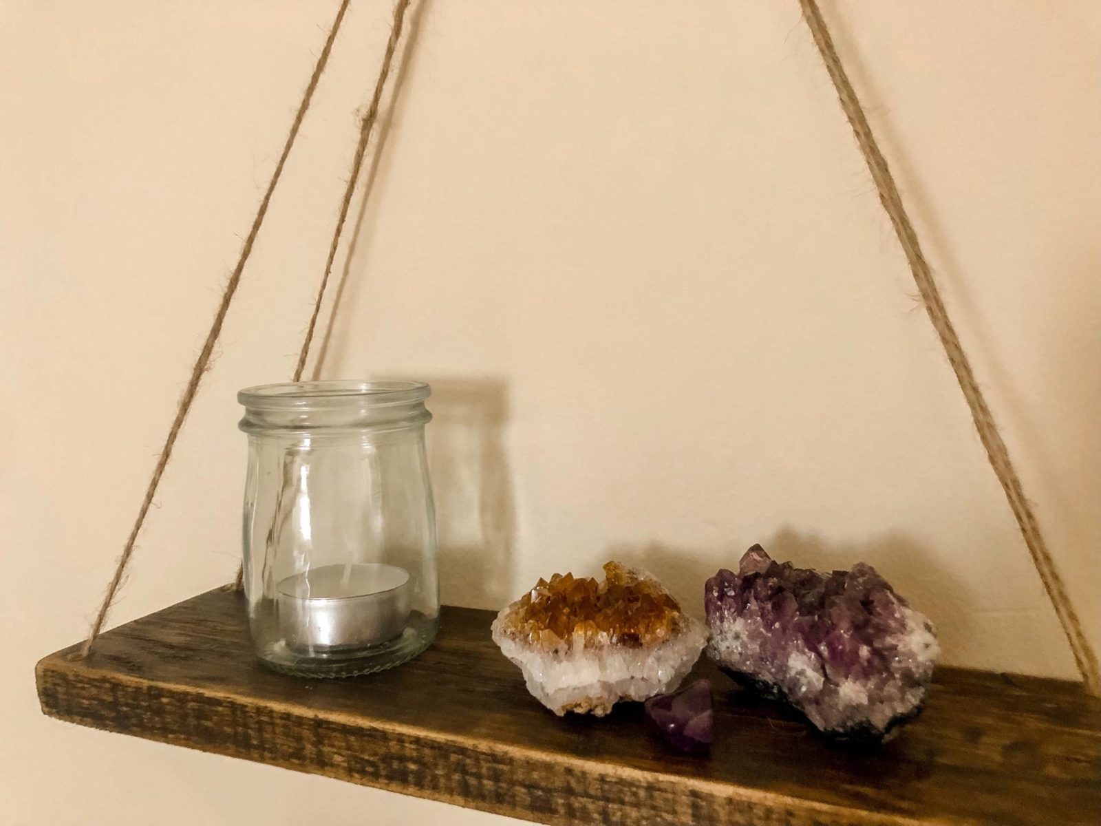 Reclaimed Wood Hanging Shelf Make Your Own