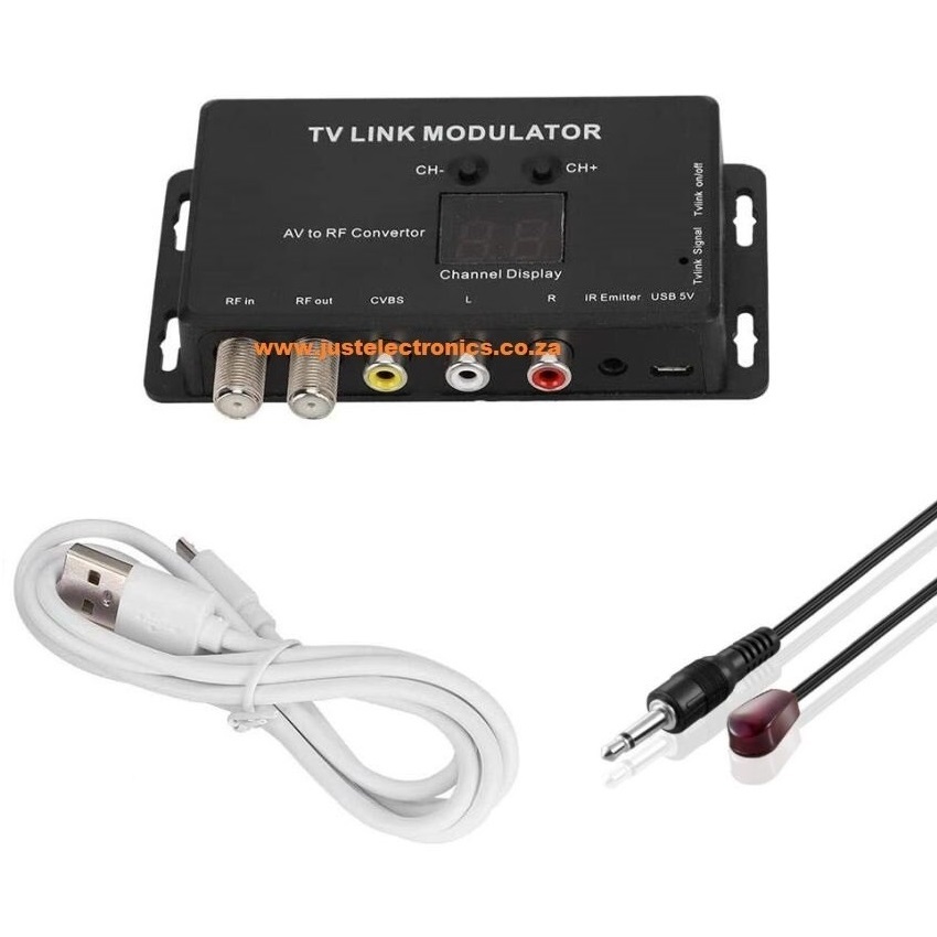 Switch Digital TV Link RF Modulator With IR Extender