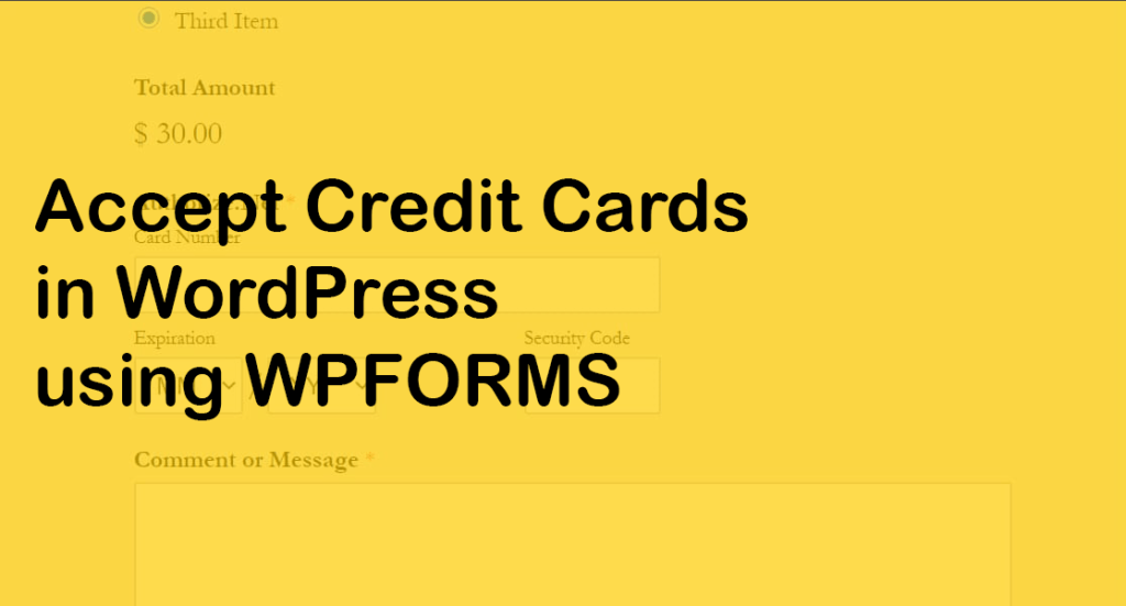 How to accept credit card payments on your website without using
