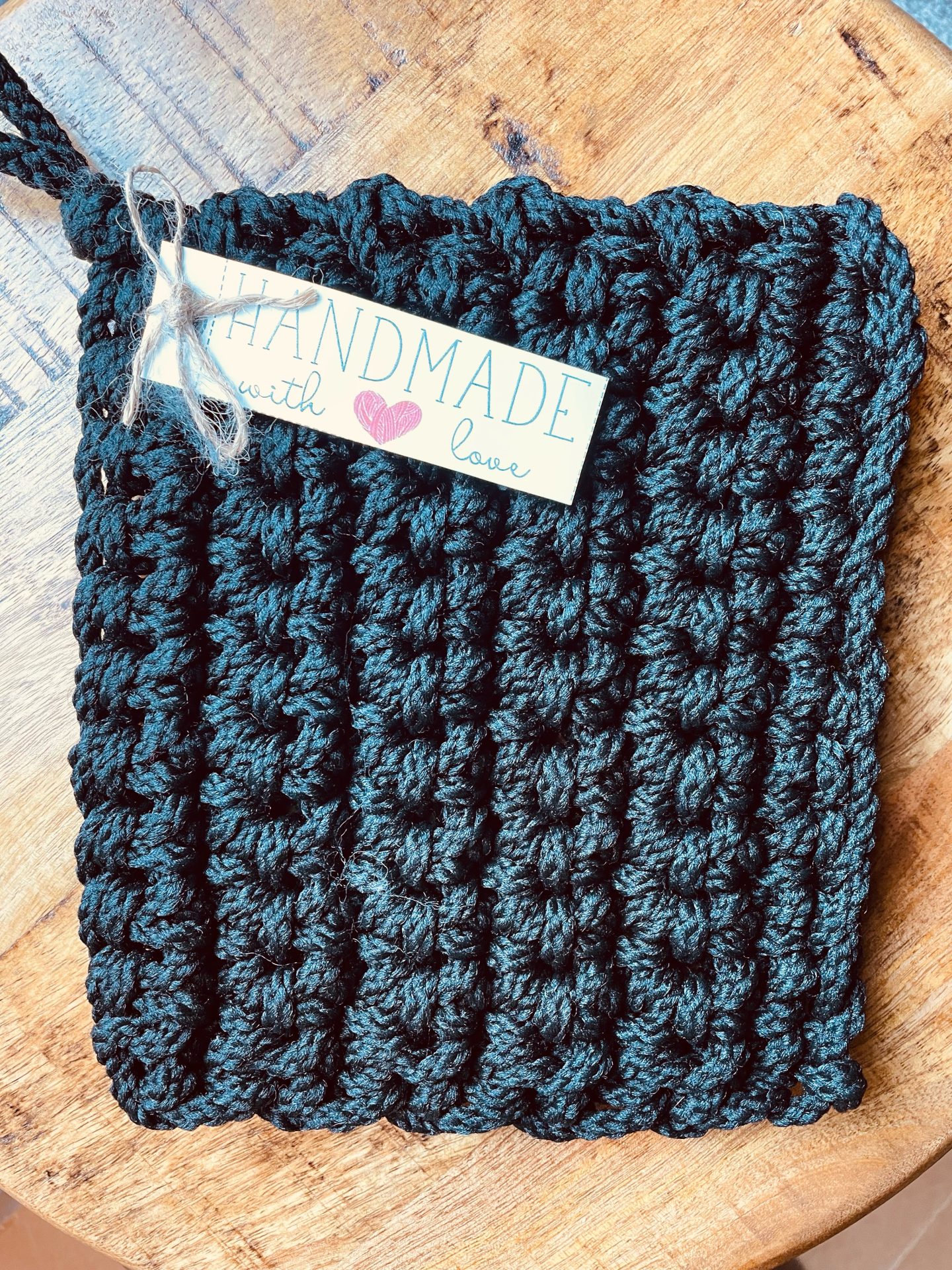 Handmade Braided Trivet Black Just Everyday People