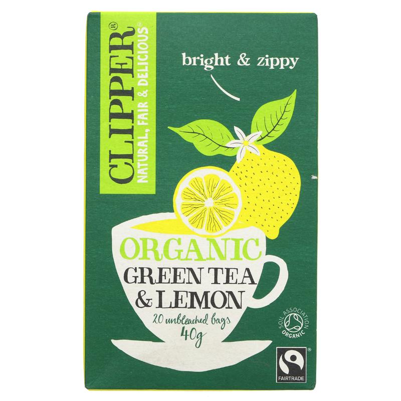 Clipper Organic Green Tea with Lemon 20bags Just