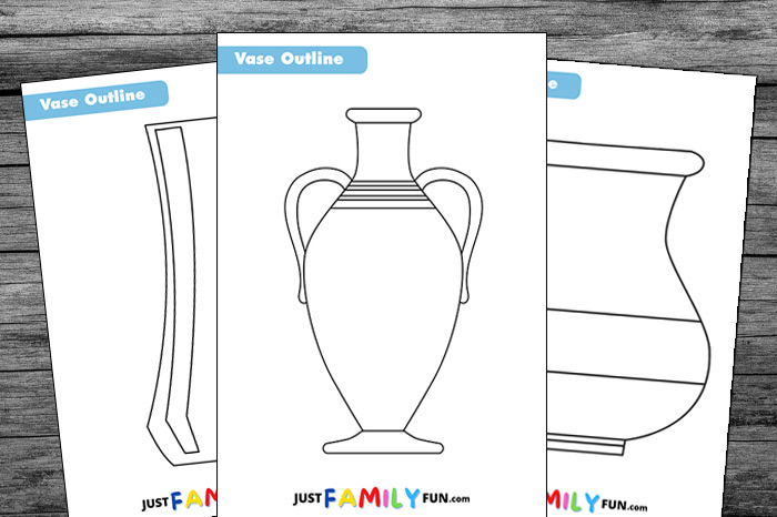 Printable Flower Vase Template