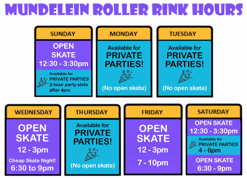 Just for Fun Roller Rinks McHenry and Mundelein Roller Rinks
