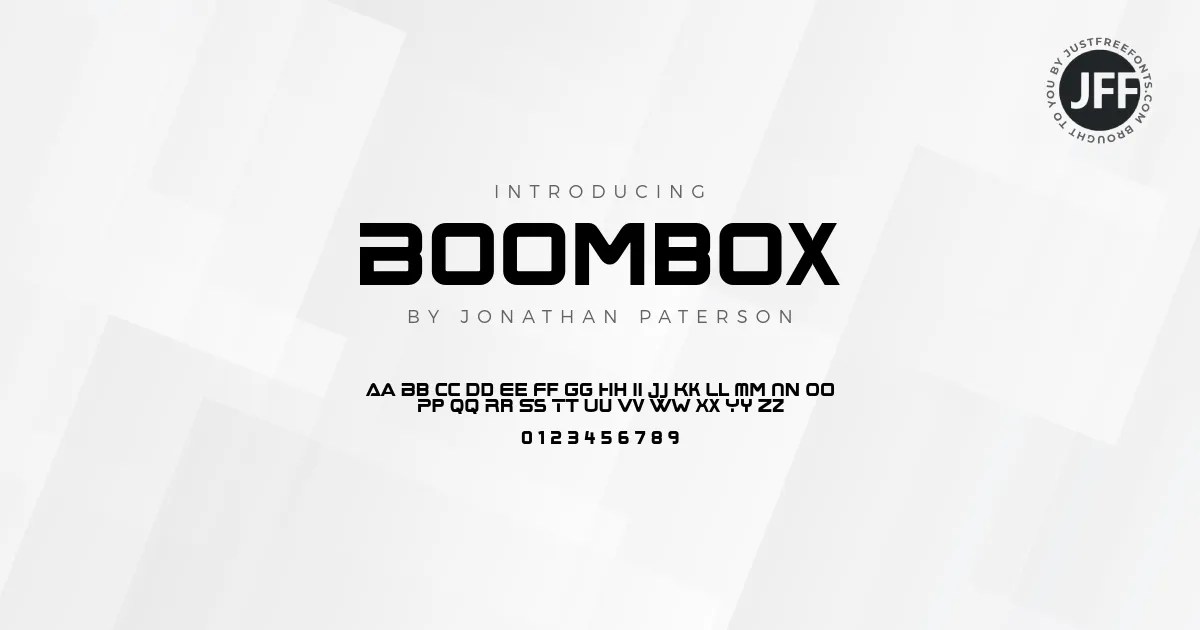 Boombox Font Download Free
