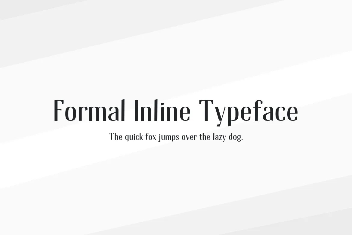 Formal Inline Typeface Font Download Free