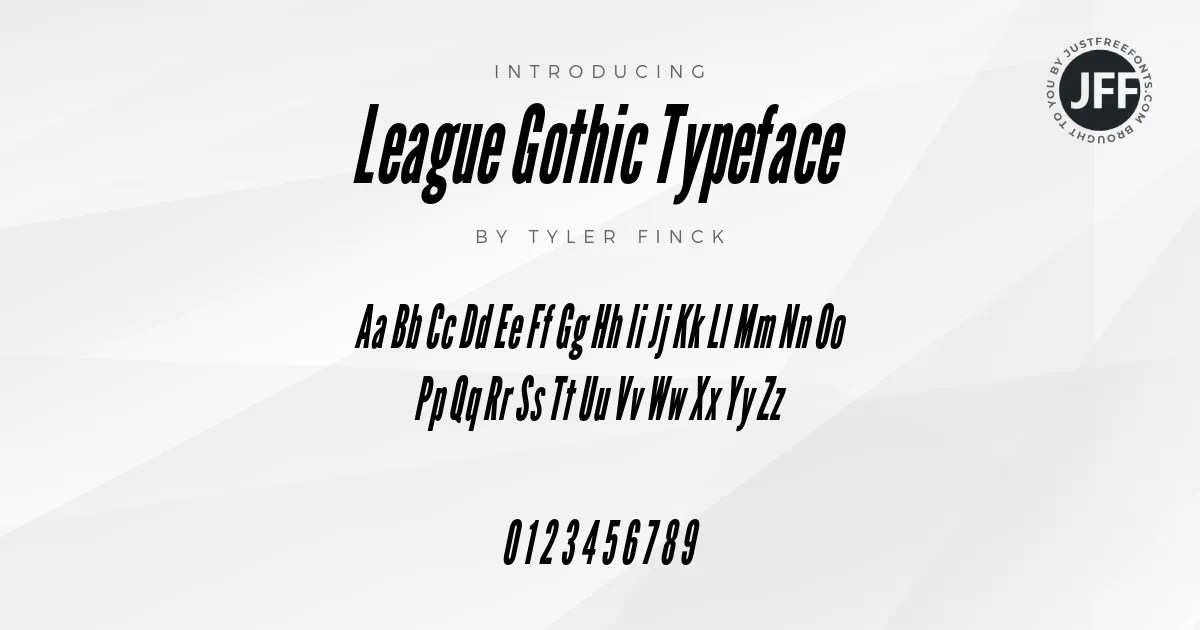 League Gothic Typeface Font Download Free