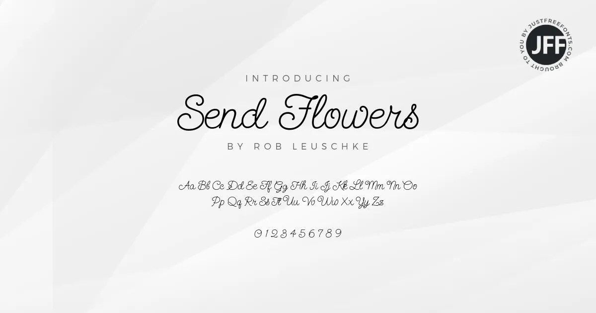 Send Flowers Font Download Free