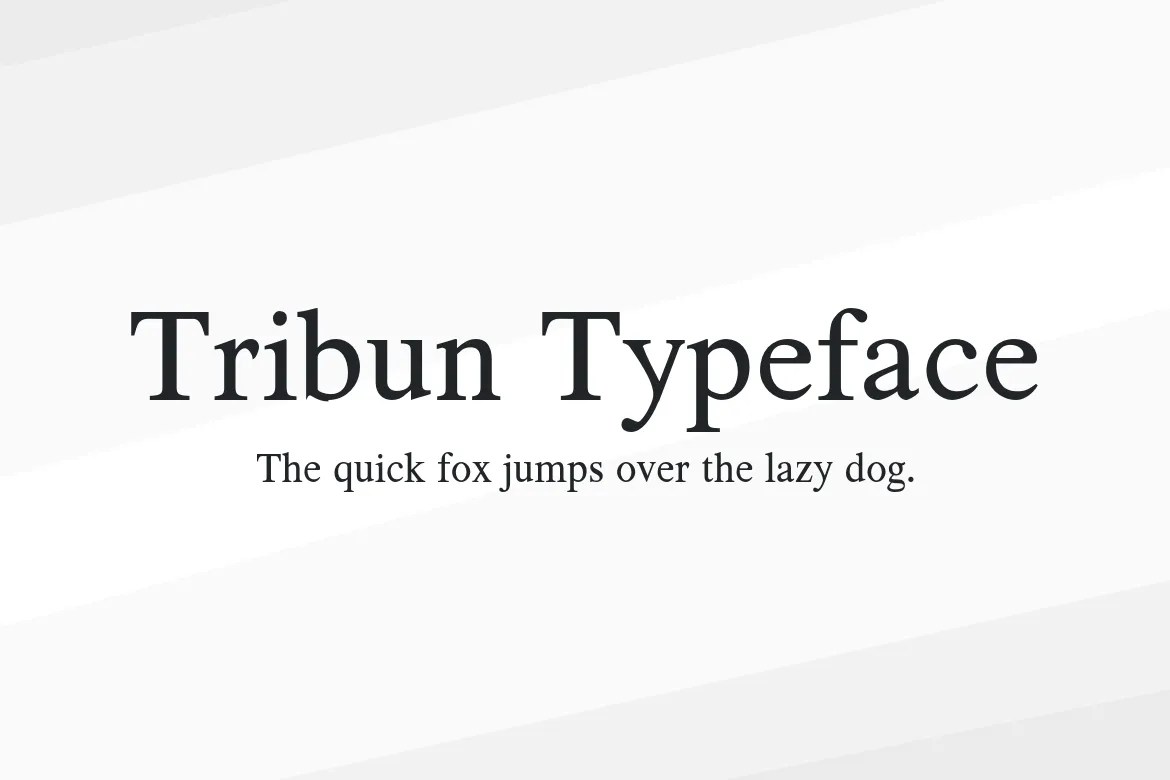 Tribun Typeface Font Download Free