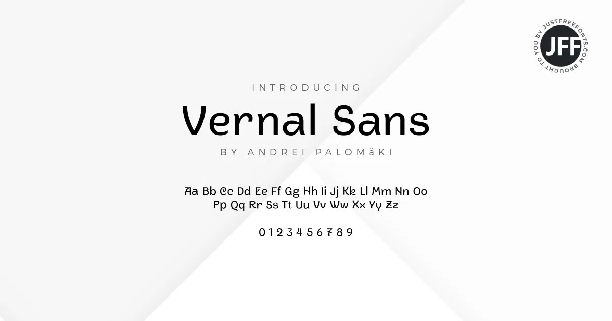 Vernal Sans Font Download Free