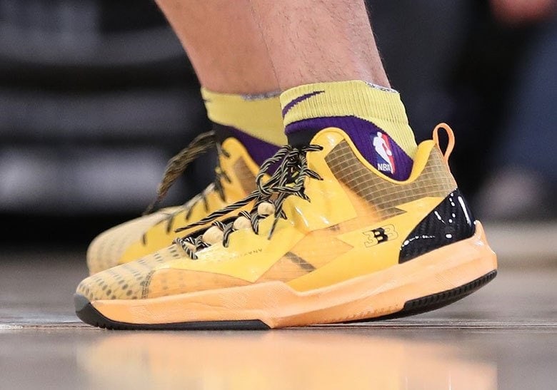 Lonzo Ball Debuts A New Yellow Big Baller Brand ZO2 Prime · JustFreshKicks