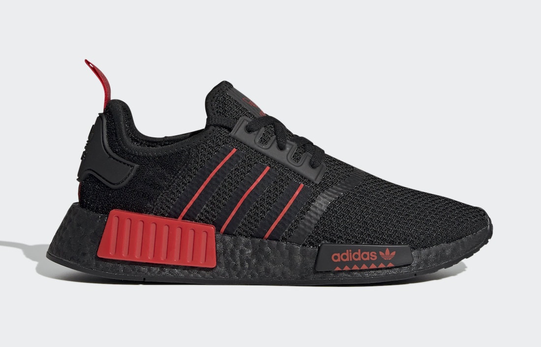 adidas nmd black and red womens 