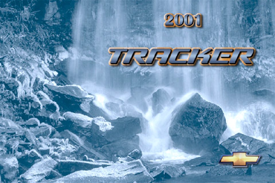 2001 Chevy Chevrolet Tracker Owners Manual (CA051289)