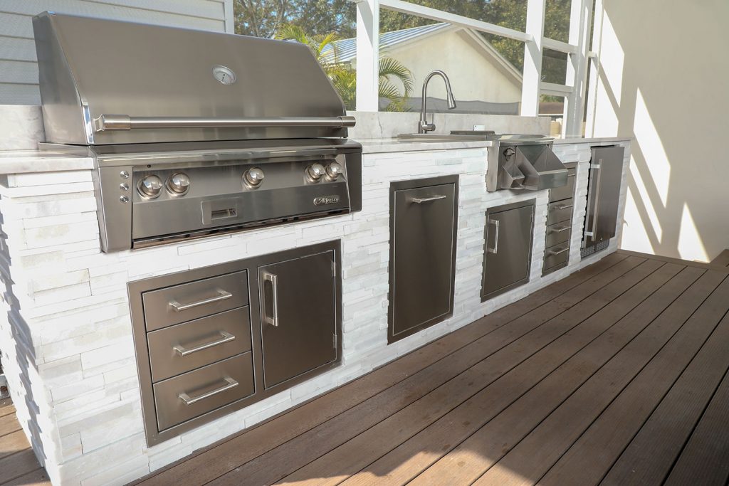 Outdoor Kitchen Nestled In South Tampa Just Grillin Outdoor Living