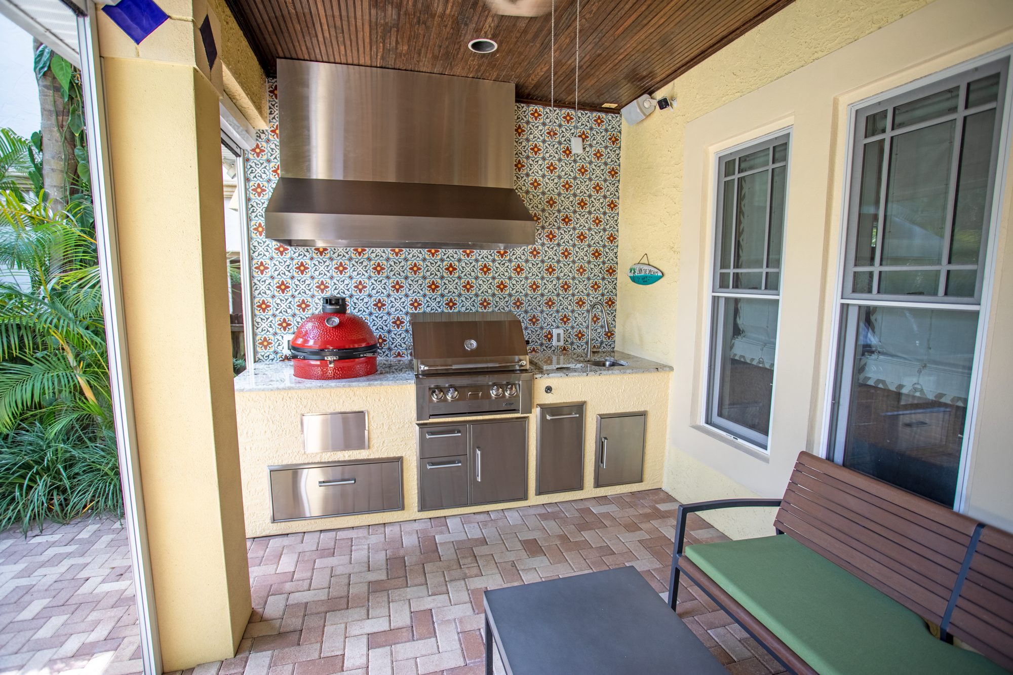 Custom Outdoor Kitchen With Vent Hood In Tampa Tampa, FL Just Grillin