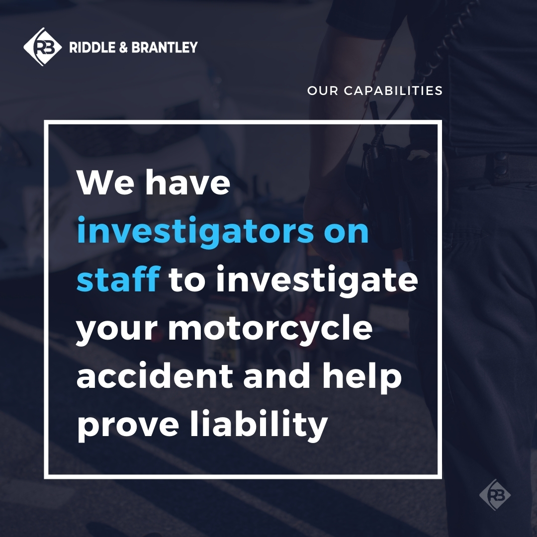 Fayetteville Motorcycle Accident Lawyer Riddle & Brantley
