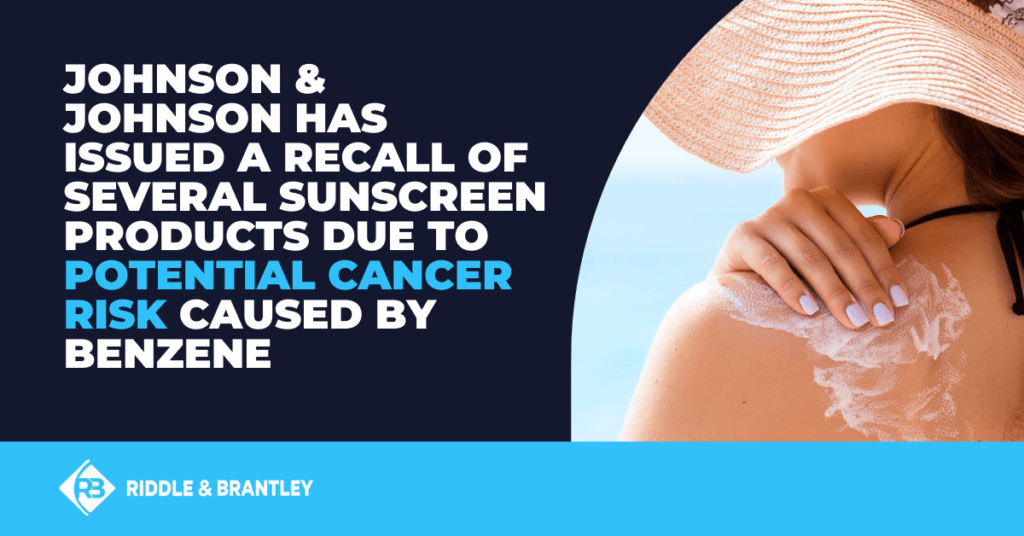 Sunscreen Recall Johnson & Johnson Issues Benzene Cancer Warning