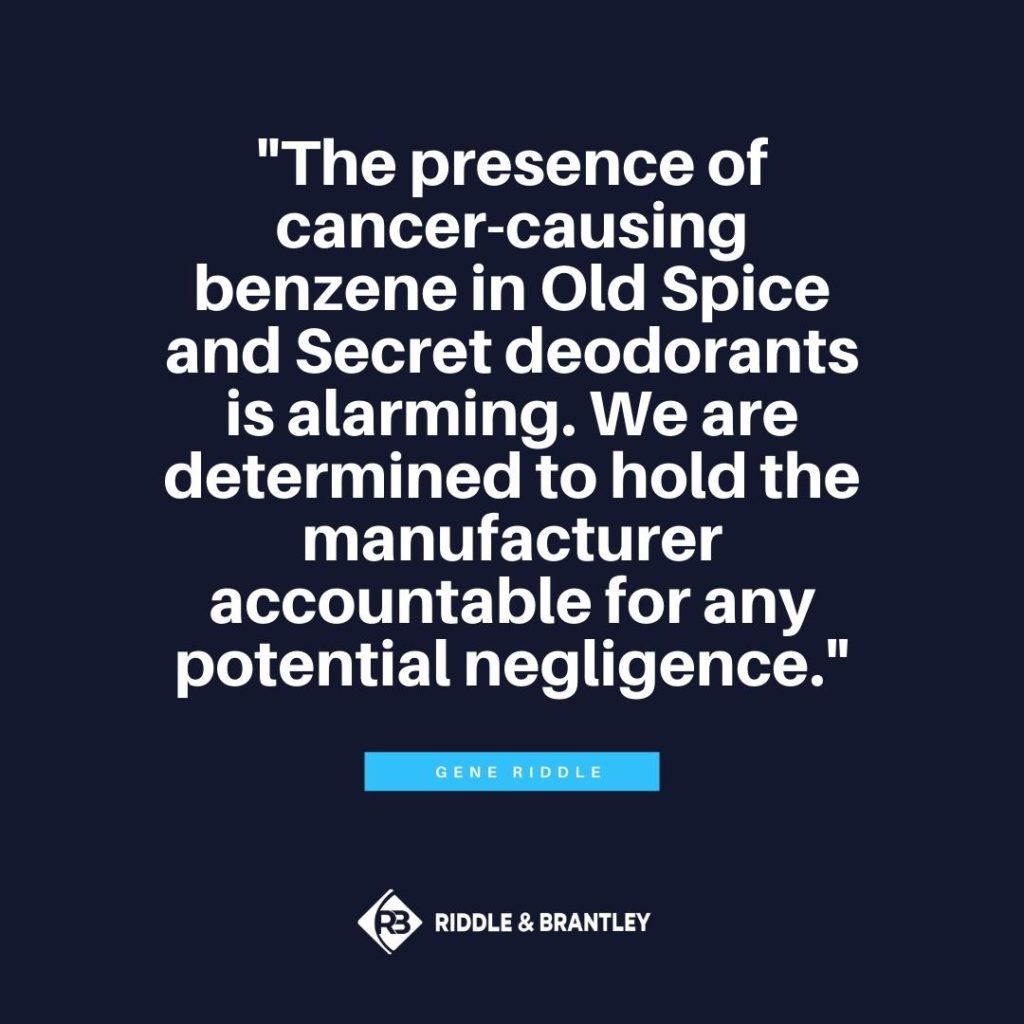 Deodorant Recall Old Spice and Secret Linked to CancerCausing Chemical