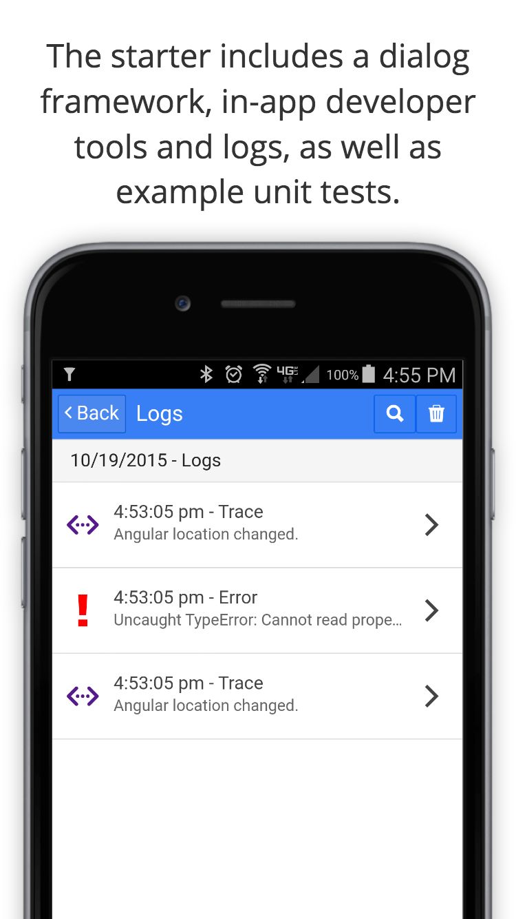 Ionic/TypeScript Starter