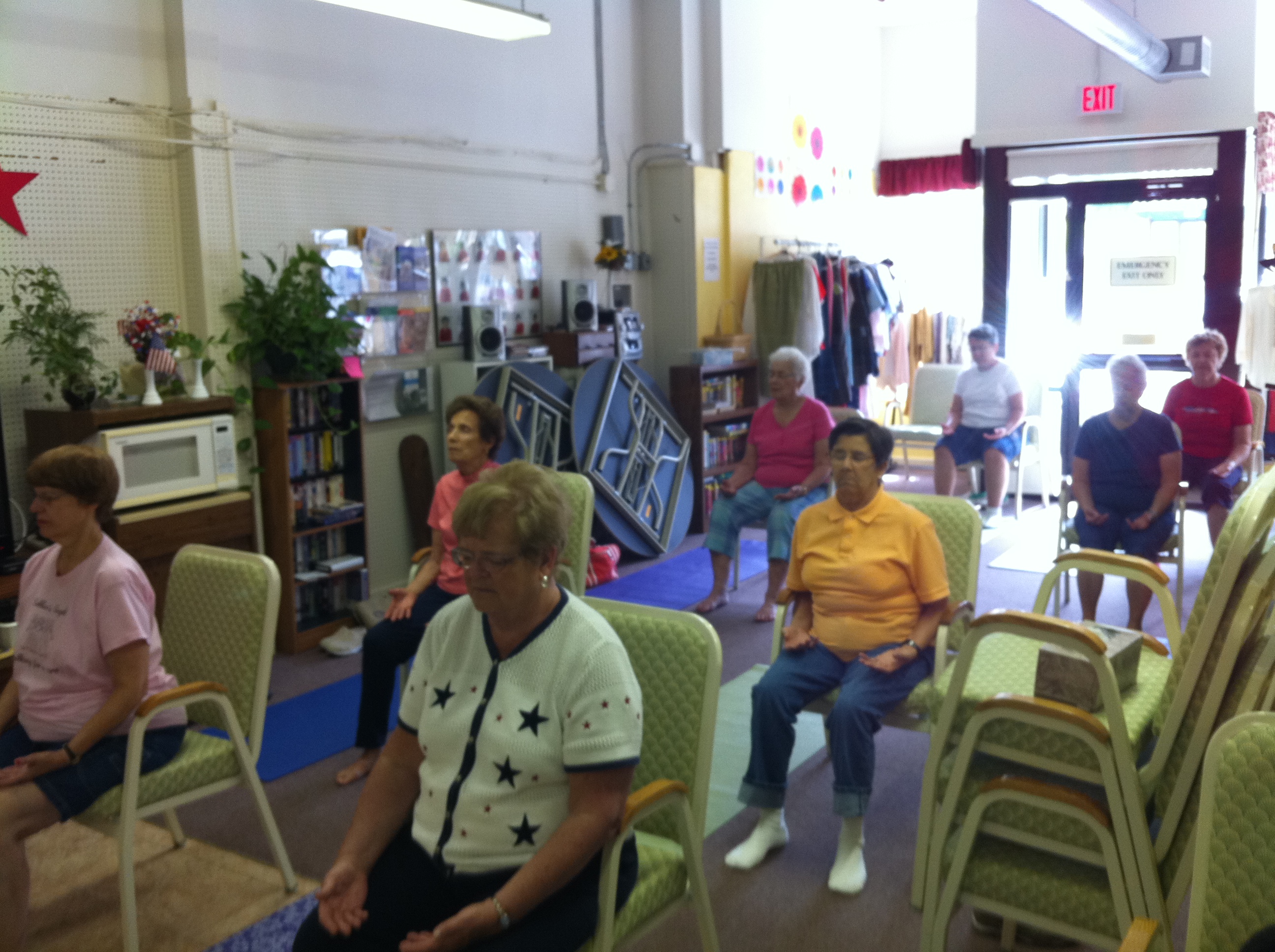 Yoga at the Clinton Senior Center Justin's Yoga & Flexibility site