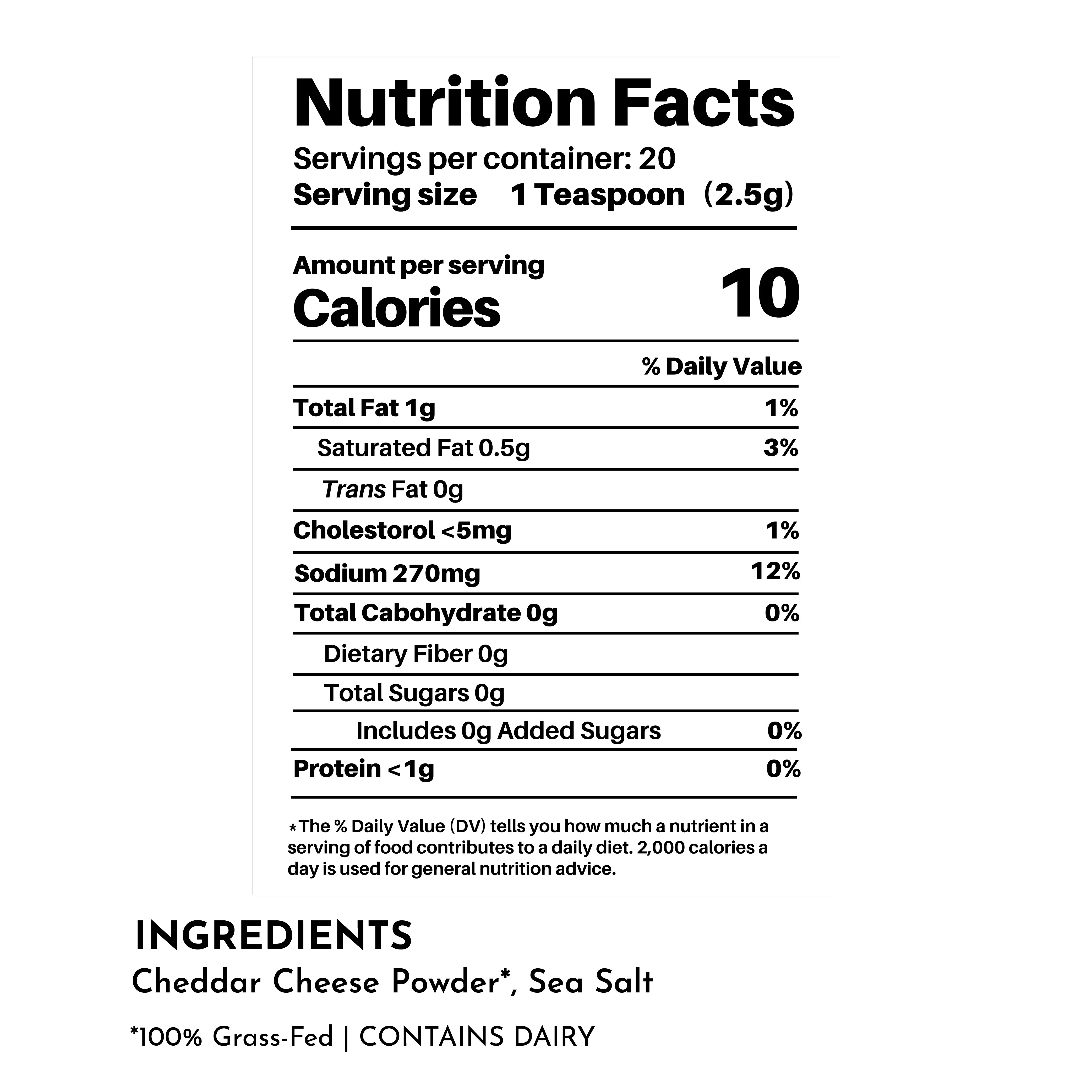 Cheddar Cheese Popcorn Salt Just Ingredients