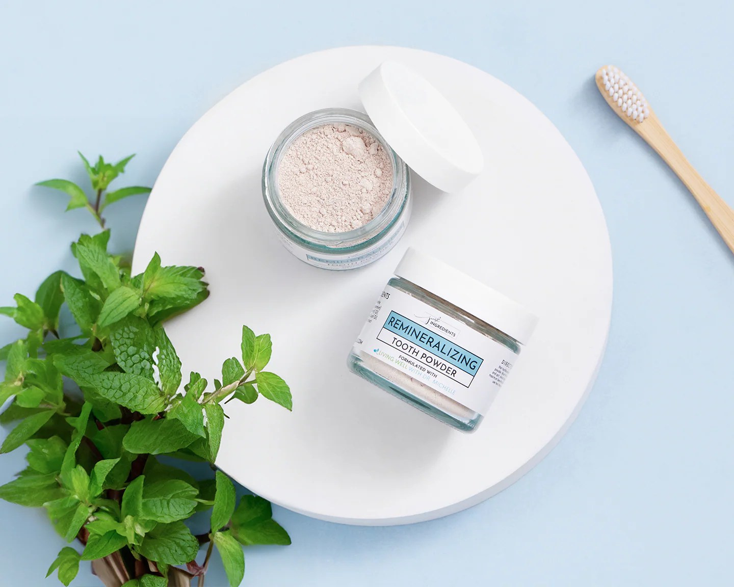 Remineralizing Tooth Powder (Mint) Just Ingredients