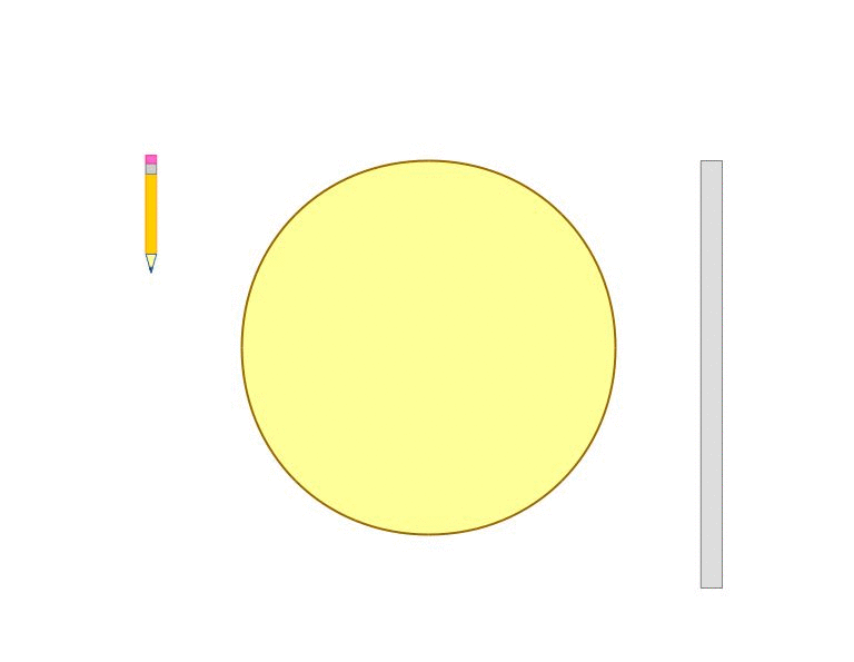 Find the Center of a Circle Using Only a Pencil and Straight Edge