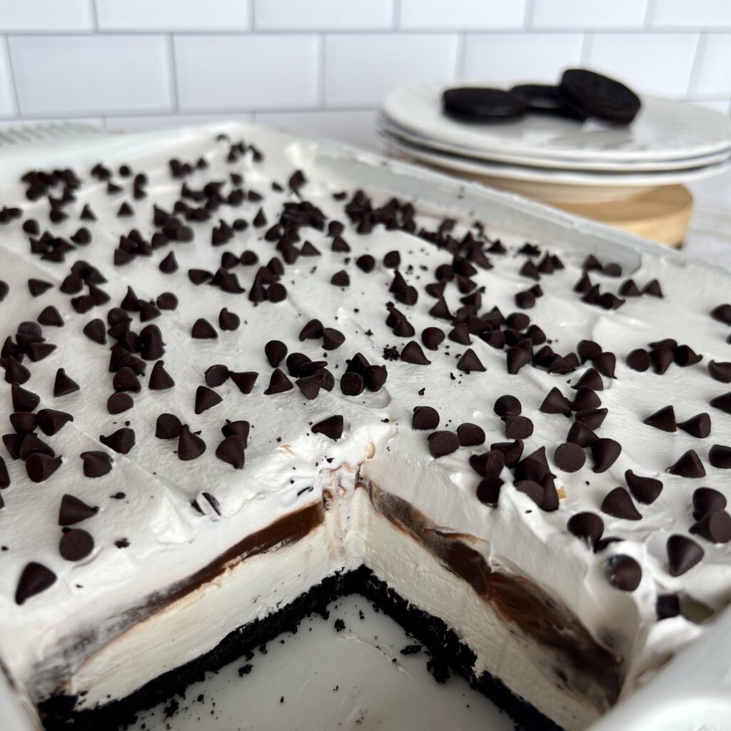 Easy NoBake Chocolate Lasagna Dessert Just Jill