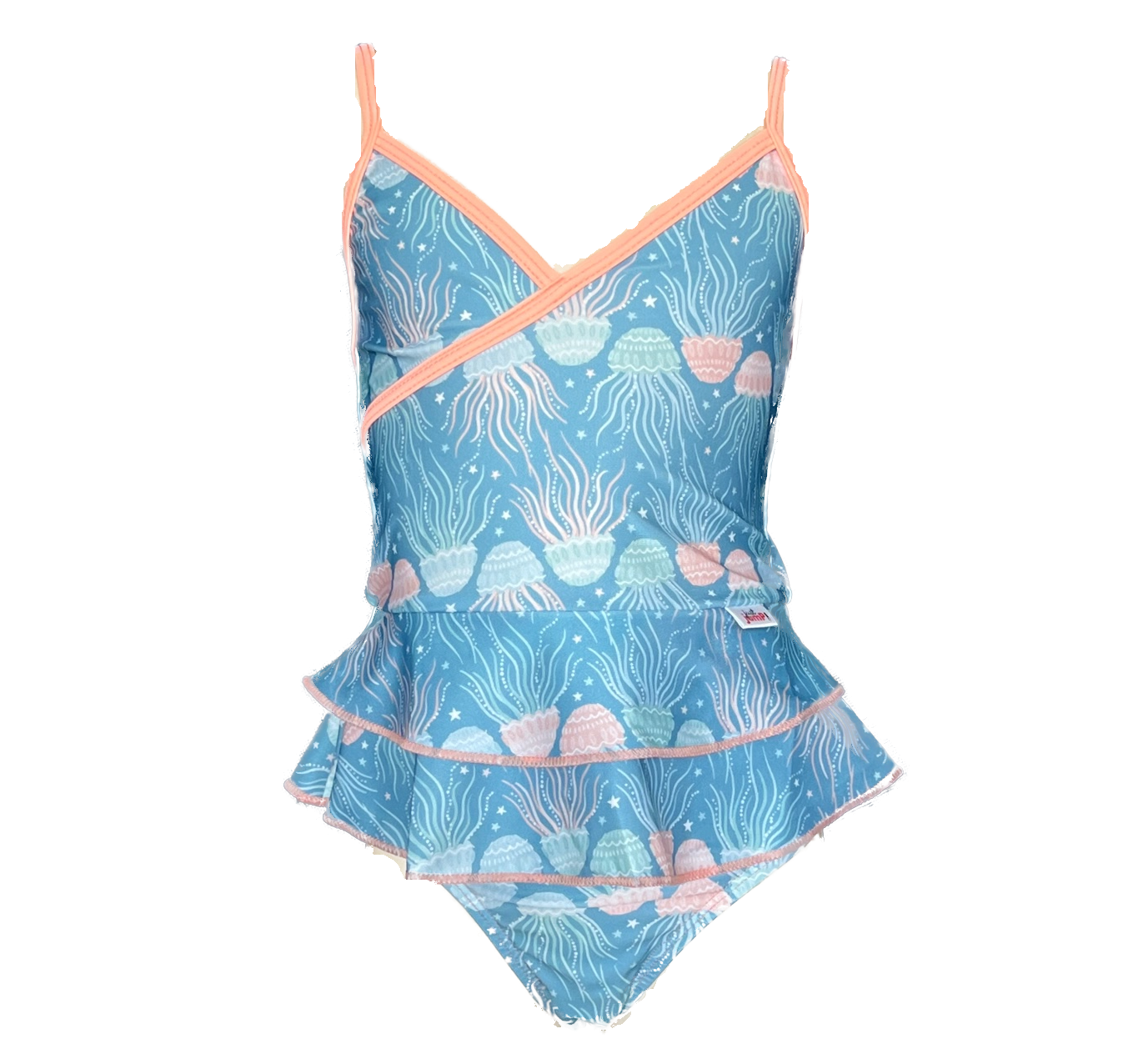 Girls Swimming Costume Tankini Two Piece Swimsuits Just jump