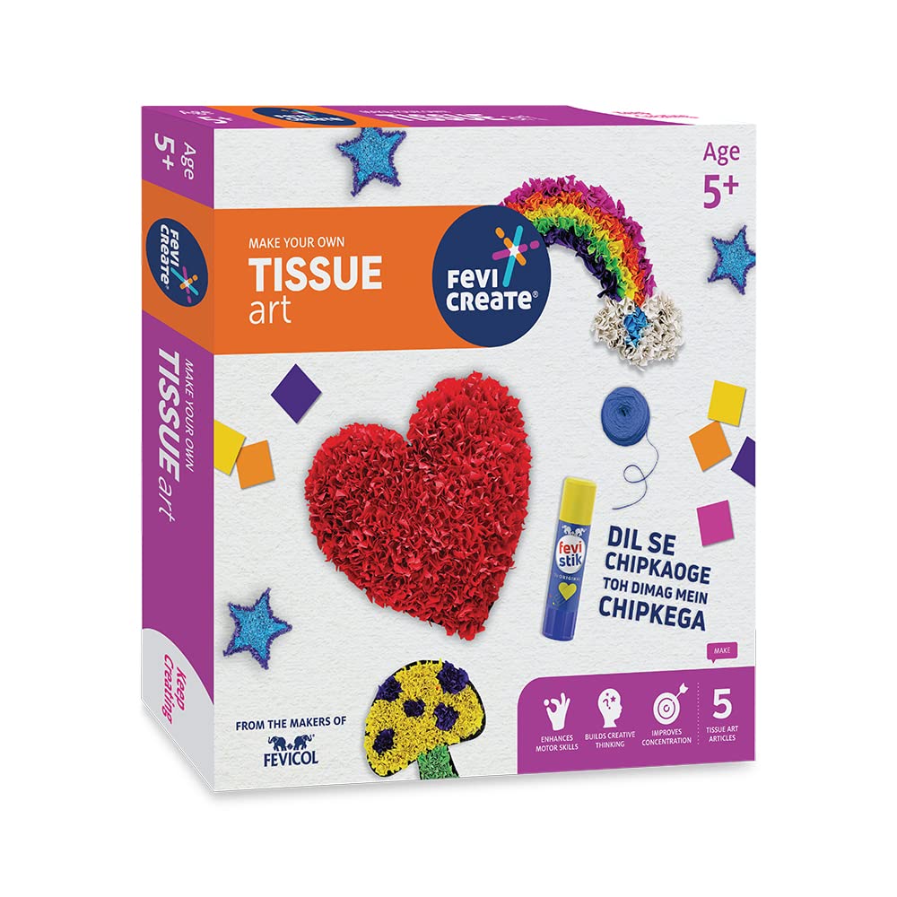 Fevicreate Tissue Art DIY kits for kids