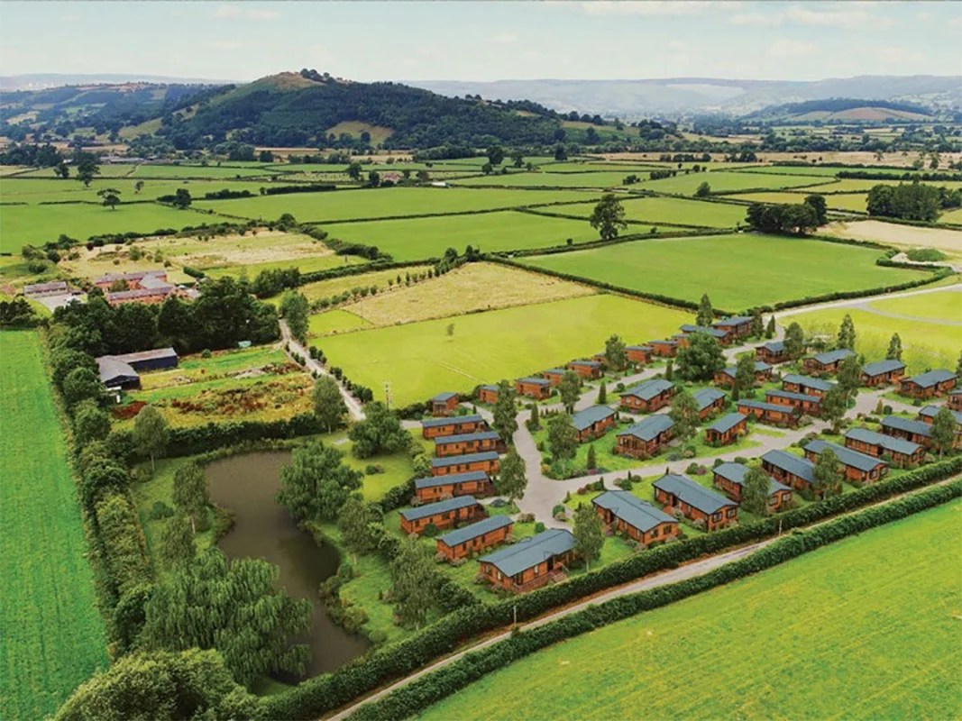 Maesmawr Farm Resort. Hot tub lodges for sale in Powys, Mid Wales