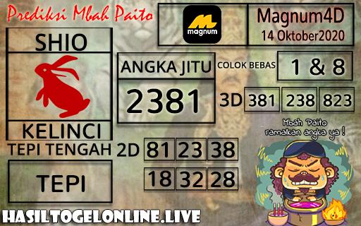 Prediksi Togel Magnum4d Rabu 14 Oktober 2020 JustPaste.it