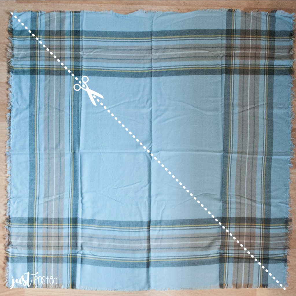 How to Cut a Blanket Scarf in Half Just Posted