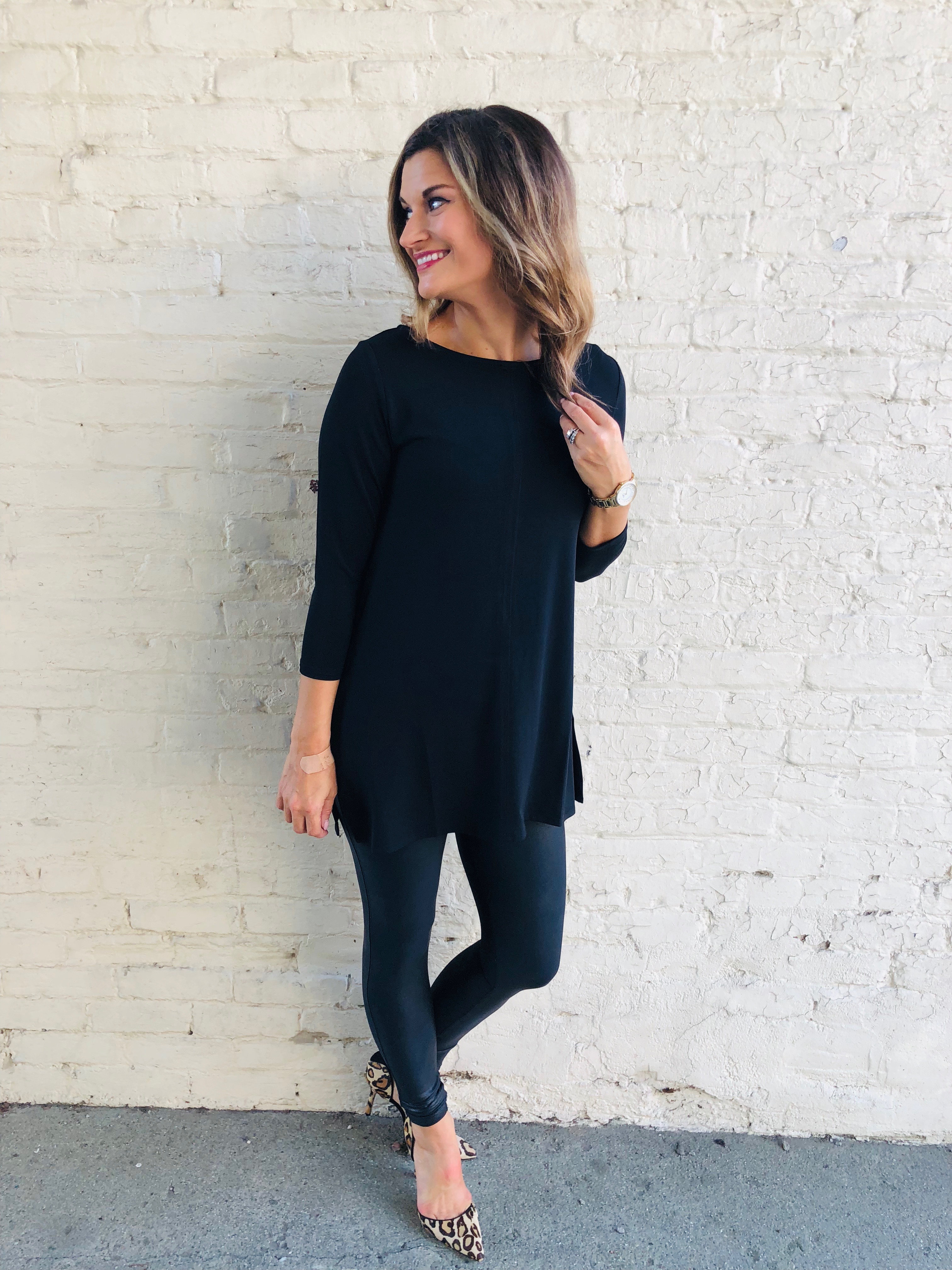 10 Ways to Wear Faux Leather Leggings Just Posted